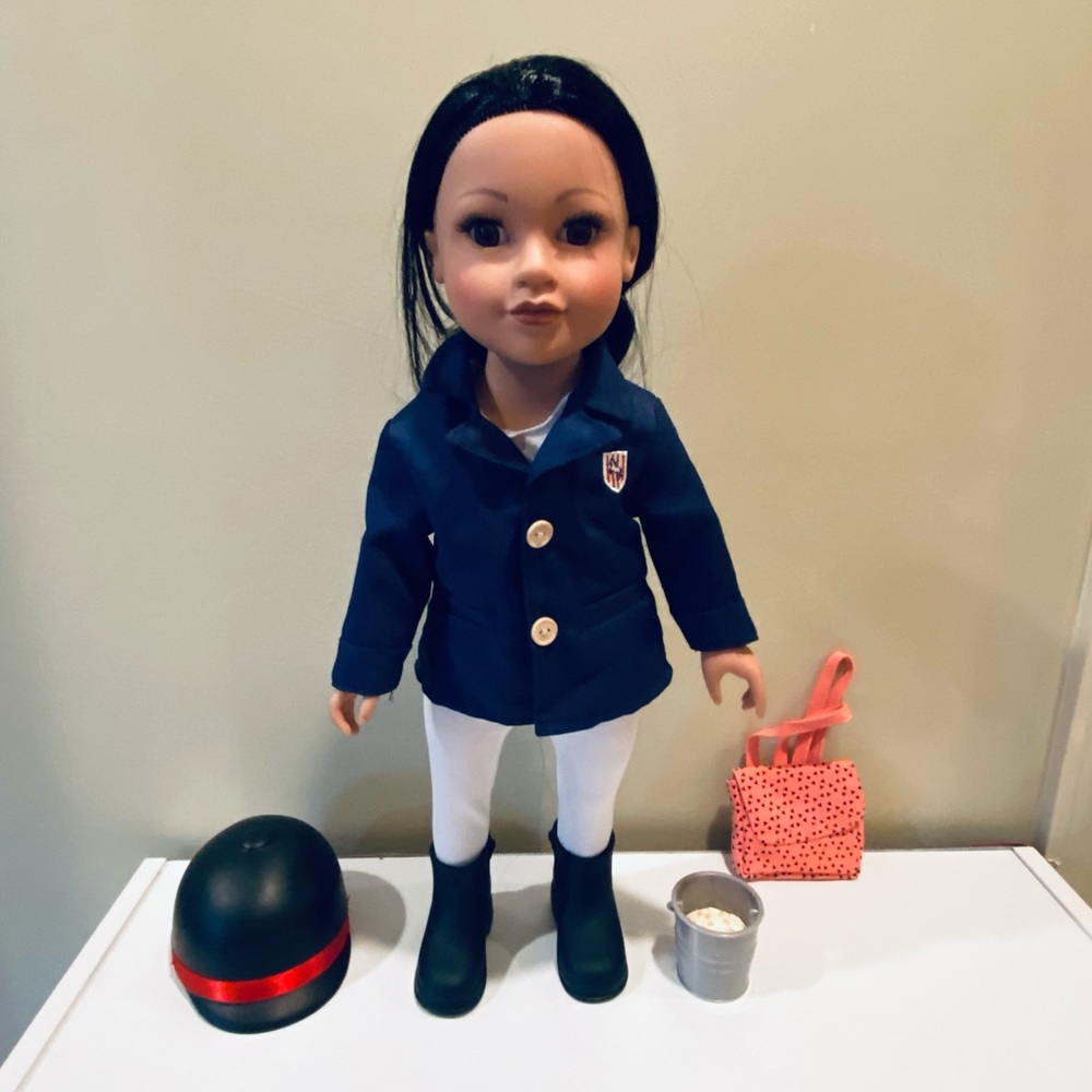 Journey Girls Equestrian Horse Rider 18" Doll Outfit Accessories Lot